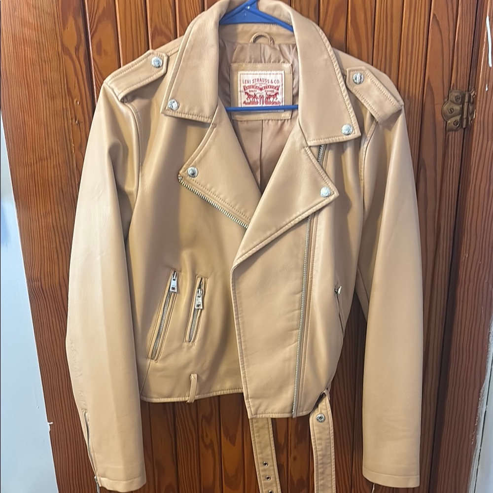 Levi's Beige Leather Jacket